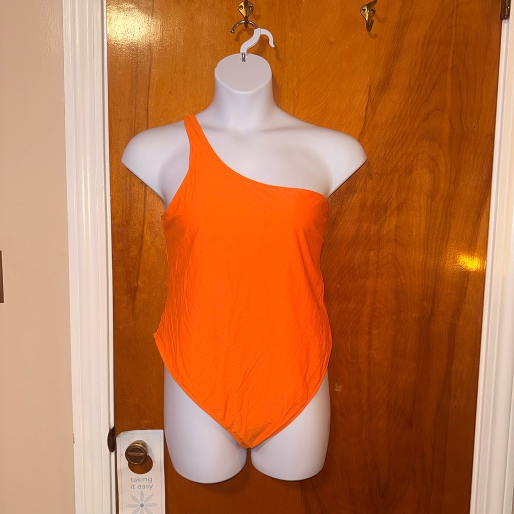 PrettyLittleThing Orange One-Shoulder Women's One Piece